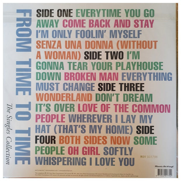 PAUL YOUNG - FROM TIME TO TIME: SINGLES COLLECTION (2LP) | VINILO USADO