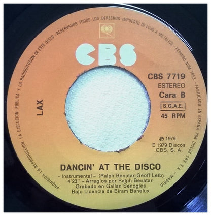 LAX - DANCIN' AT THE DISCO | 7" SINGLE VINILO USADO