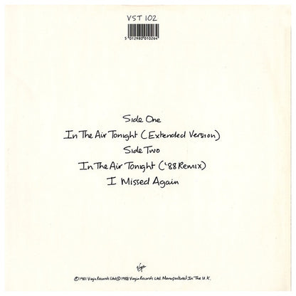 PHIL COLLINS - IN THE AIR TONIGHT | 12" MAXI SINGLE USADO