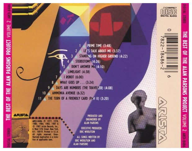 ALAN PARSONS PROJECT - THE BEST OF - VOLUME 2 | CD USADO