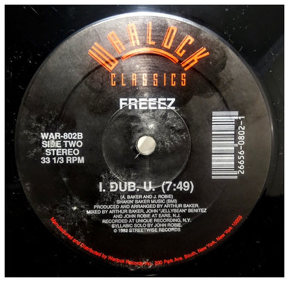 FREEEZ - I.O.U. | 12" MAXI SINGLE USADO