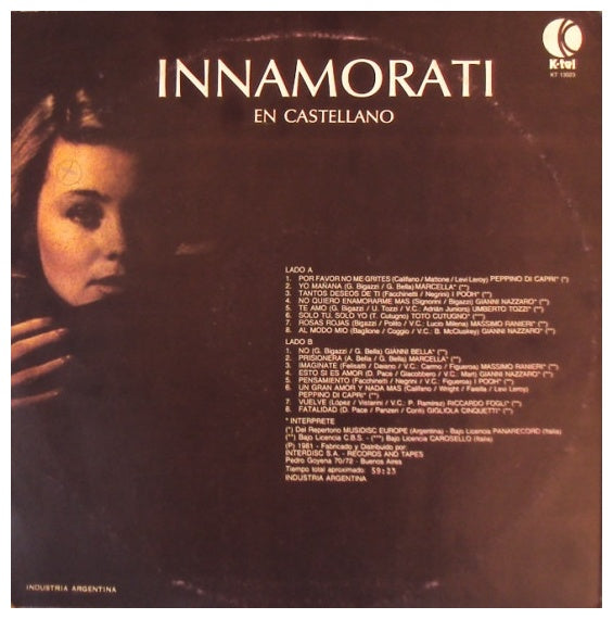 INNAMORATI - 16 EXITOS EN CASTELLANO | VINILO USADO