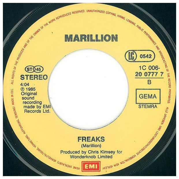 MARILLION - LAVENDER | 7'' SINGLE VINILO USADO