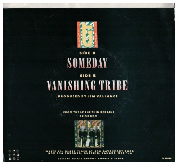 GLASS TIGER - SOMEDAY | 7" SINGLE USADO