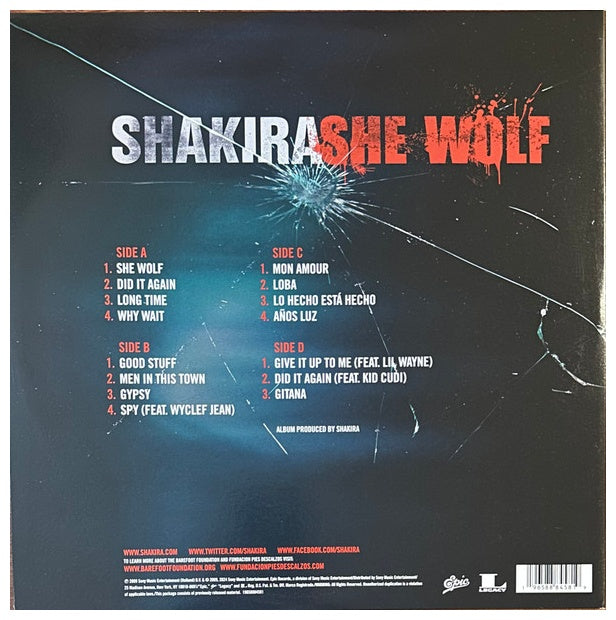 SHAKIRA - SHE WOLF (2LP) (COLOURED VINYL) | VINILO