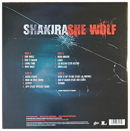 SHAKIRA - SHE WOLF (2LP) (COLOURED VINYL) | VINILO