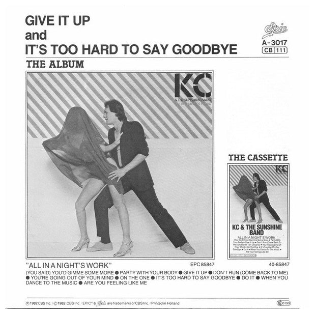KC AND THE SUNSHINE BAND - GIVE IT UP | 7'' SINGLE VINILO USADO