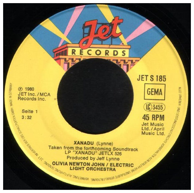OLIVIA NEWTON JOHN & ELECTRIC LIGHT ORCHESTRA - XANADU | 7'' SINGLE VINILO USADO
