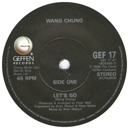 WANG CHUNG - LET'S GO | 7" SINGLE VINILO USADO