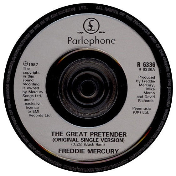 FREDDIE MERCURY - THE GREAT PRETENDER | 7'' SINGLE VINILO USADO