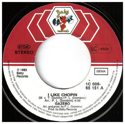 GAZEBO - I LIKE CHOPIN | 7'' SINGLE VINILO USADO