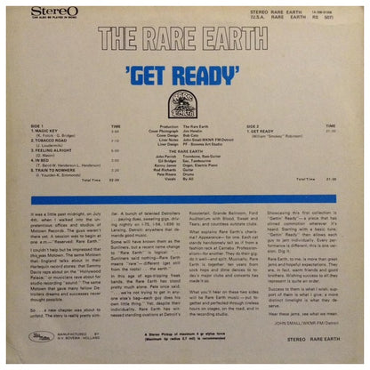 RARE EARTH - GET READY | VINILO USADO