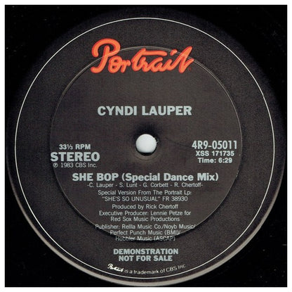 CYNDI LAUPER - SHE BOP (PROMO) | 12" MAXI SINGLE VINILO USADO