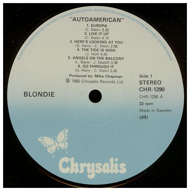 BLONDIE - AUTOAMERICAN | VINILO USADO