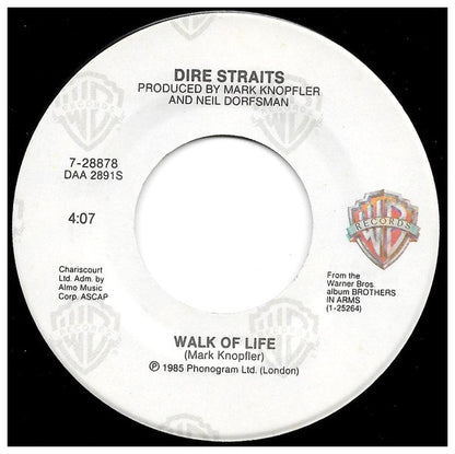 DIRE STRAITS - WALK OF LIFE | 7" SINGLE USADO