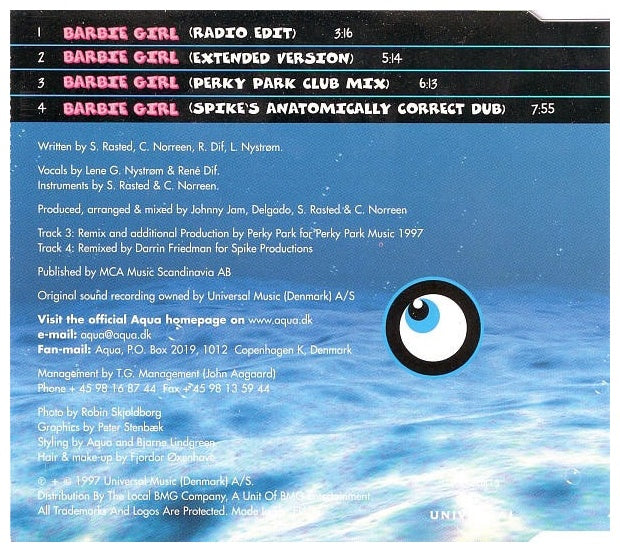 AQUA - BARBIE GIRL | CD SINGLE USADO