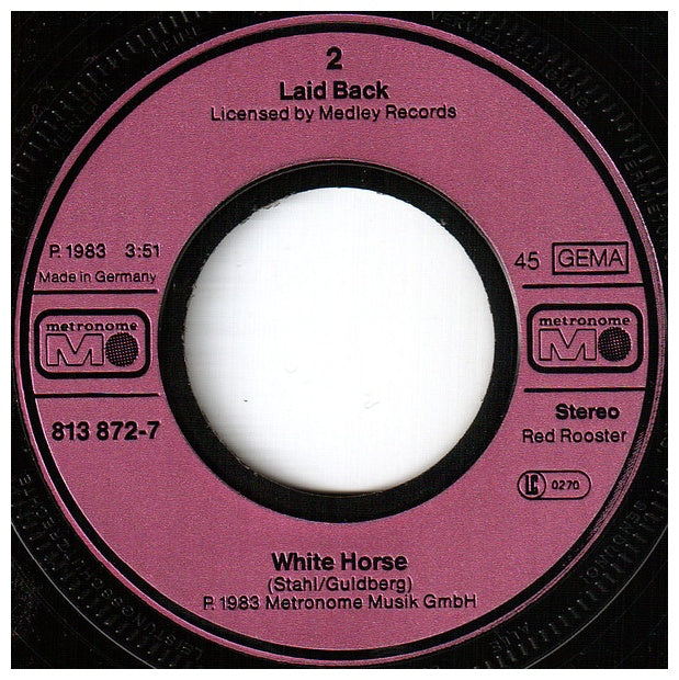 LAID BACK - SUNSHINE REGGAE | 7'' SINGLE VINILO USADO