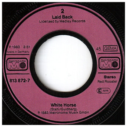 LAID BACK - SUNSHINE REGGAE | 7'' SINGLE VINILO USADO