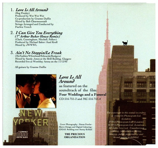 WET WET WET - LOVE IS ALL AROUND | CD SINGLE USADO