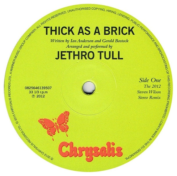 JETHRO TULL - THICK AS A BRICK | VINILO