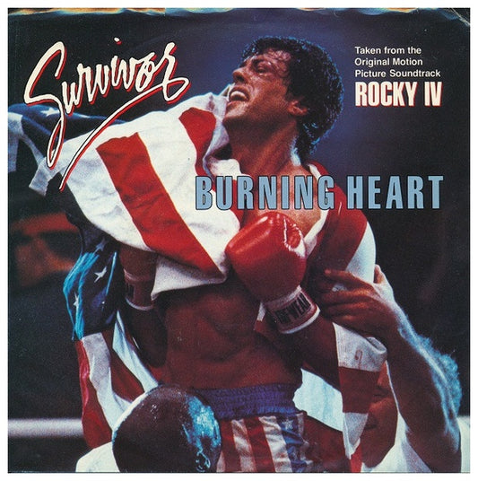 SURVIVOR - BURNING HEART | 7" SINGLE USADO