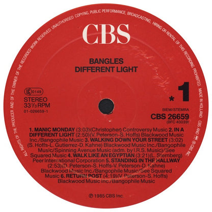 BANGLES  - DIFFERENT LIGHT | VINILO USADO