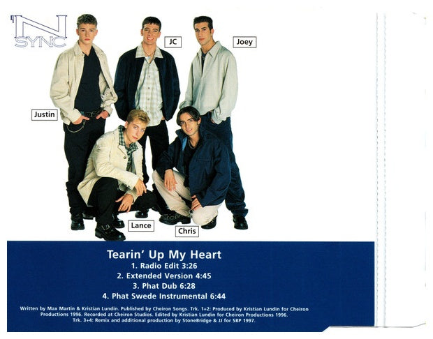 'N SYNC - TEARIN' UP MY HEART | CD SINGLE USADO