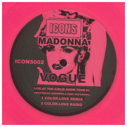 MADONNA - VOGUE (12" MAXI SINGLE) (HOT PINK VINYL) | 12" MAXI SINGLE VINILO